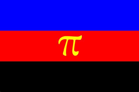 pansexual polyamorous flag|flag with pi on it.